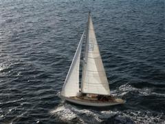 Segelboot von schr?g oben